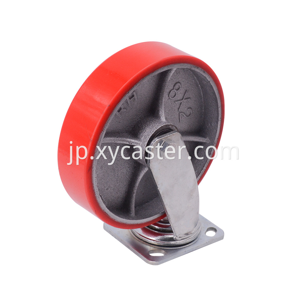8 Inch Red Caster